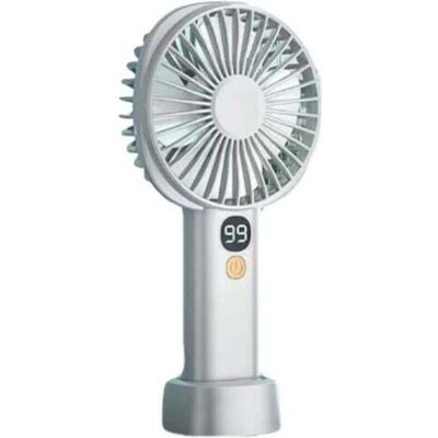 OEM Ventilatore Portatile Bianco, Compatto E Pratico, Ricaricabile, Potente, Con 5 Velocità, Indicatore Del Livello Della Batteria E Base Da Tavolo. OEM Ventilatore Portatile Bianco, Compatto E Pratico, Ricaricabile, Potente, Con 5 Velocità, Indicatore Del Livello Della Batteria E Base Da Tavolo.