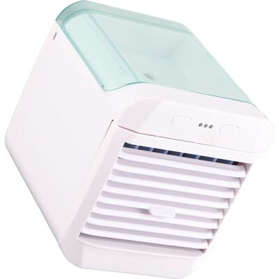 OEM Condizionatore D'Aria Portatile, Mini Ventilatore, Raffrescatore D'Aria, 3 Velocità Del Vento, Umidificatore Da Tavolo Alimentato Tramite Usb, Luce Notturna Blu OEM Condizionatore D'Aria Portatile, Mini Ventilatore, Raffrescatore D'Aria, 3 Velocità Del Vento, Umidificatore Da Tavolo Alimentato Tramite Usb, Luce Notturna Blu