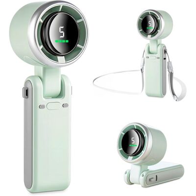 Neptune Mertturm Mini Ventilatore Portatile (12 Ore), Piccolo Ventilatore Tascabile/da Scrivania/da Collo Con 5 Potenti Velocità E Motore Brushless, Ventilatore Ricaricabile Da 3600 Mah Per Campeggio, Sport, Neptune Mertturm Mini Ventilatore Portatile (12 Ore), Piccolo Ventilatore Tascabile/da Scrivania/da Collo Con 5 Potenti Velocità E Motore Brushless, Ventilatore Ricaricabile Da 3600 Mah Per Campeggio, Sport,