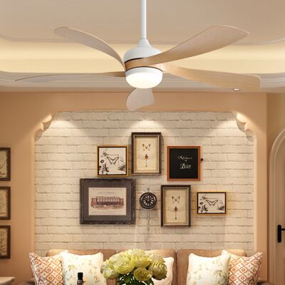 SOFUCOR Ventilatore Da Soffitto Moderno 114 Cm, Per Interni/esterni, Con Luce E Telecomando, Pale In Abs, Giallo SOFUCOR Ventilatore Da Soffitto Moderno 114 Cm, Per Interni/esterni, Con Luce E Telecomando, Pale In Abs, Giallo