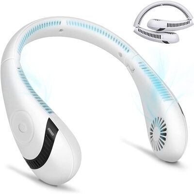 OEM Ventilatore Da Collo Pieghevole Senza Pale, Ventilazione A 360°, 3 Velocità, Batteria Da 5000 Mah, Funzionamento A Mani Libere, Silenzioso (bianco) OEM Ventilatore Da Collo Pieghevole Senza Pale, Ventilazione A 360°, 3 Velocità, Batteria Da 5000 Mah, Funzionamento A Mani Libere, Silenzioso (bianco)