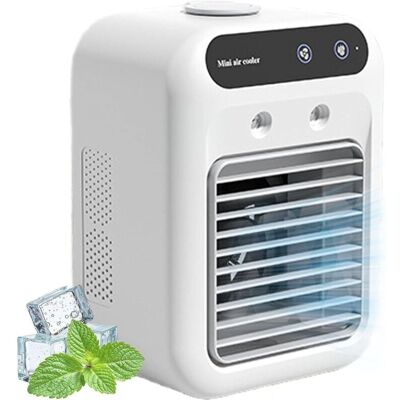 OEM Mini Refrigeratore D'Acqua, Glacier Breeze Ac, Condizionatore Portatile Per Esterni, Serbatoio Dell'acqua Da 500 Ml, Cavo Di Alimentazione Usb, 2 Velocità Del Vento, 2 Ore Di Utilizzo Con Una Singola OEM Mini Refrigeratore D'Acqua, Glacier Breeze Ac, Condizionatore Portatile Per Esterni, Serbatoio Dell'acqua Da 500 Ml, Cavo Di Alimentazione Usb, 2 Velocità Del Vento, 2 Ore Di Utilizzo Con Una Singola