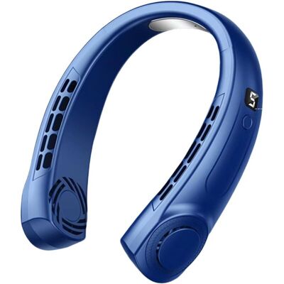 OEM Ventilatore Da Collo Portatile Senza Pale, Raffreddamento Intelligente, Funzionamento Silenzioso, Flusso D'Aria Potente, Adatto Per Uso Esterno, Blu -crezuo OEM Ventilatore Da Collo Portatile Senza Pale, Raffreddamento Intelligente, Funzionamento Silenzioso, Flusso D'Aria Potente, Adatto Per Uso Esterno, Blu -crezuo
