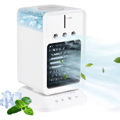 OEM Ventilatore Da Tavolo, Raffrescatore D'Aria E Umidificatore Con 3 Velocità, Direzione Regolabile, Timer, Usb (bianco) OEM Ventilatore Da Tavolo, Raffrescatore D'Aria E Umidificatore Con 3 Velocità, Direzione Regolabile, Timer, Usb (bianco)