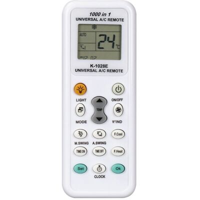 OEM Telecomando Universale Per Condizionatori D'Aria Lg, Gree, Midea, Toshiba, Haier, Daikin, Hitachi, Sharp, Panasonic, Samsung, Sanyo, Hisense, Fujitsu, Whirlpool E Oltre 1000 Marche. OEM Telecomando Universale Per Condizionatori D'Aria Lg, Gree, Midea, Toshiba, Haier, Daikin, Hitachi, Sharp, Panasonic, Samsung, Sanyo, Hisense, Fujitsu, Whirlpool E Oltre 1000 Marche.