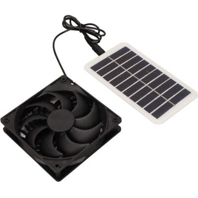FOCTRO Ventilatore Solare Per Pannelli Solari, 15 W, Scarico Energetico Per Eliminazione Odori, Ventilatore Solare Portatile Per Animali FOCTRO Ventilatore Solare Per Pannelli Solari, 15 W, Scarico Energetico Per Eliminazione Odori, Ventilatore Solare Portatile Per Animali