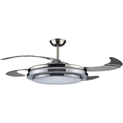 DCG Ventilatore Da Soffitto 4 Pale A Scomparsa Richiudibili Con Luce E Telecomando DCG Ventilatore Da Soffitto 4 Pale A Scomparsa Richiudibili Con Luce E Telecomando