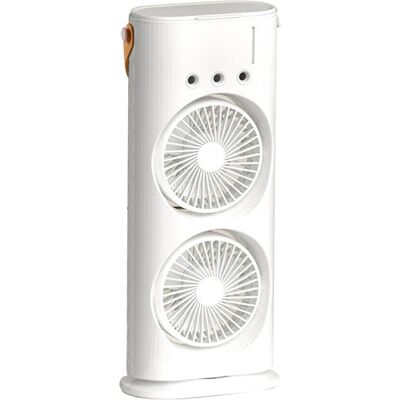 OEM Ventilatore A Torre A Doppia Testa Con Funzione Nebulizzante E Umidificatore, Orientabile A 180° E Ruotabile A 90°, Ricaricabile, 3 Velocità, Luce Ambientale, Maniglia (multicolore) OEM Ventilatore A Torre A Doppia Testa Con Funzione Nebulizzante E Umidificatore, Orientabile A 180° E Ruotabile A 90°, Ricaricabile, 3 Velocità, Luce Ambientale, Maniglia (multicolore)