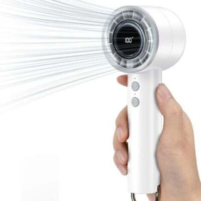 OEM Mini Ventilatore Portatile Usb Con Display A Led - 3000 Mah - Ventilatore Portatile Ideale Per Ufficio, Biblioteca E Viaggi - Bianco OEM Mini Ventilatore Portatile Usb Con Display A Led - 3000 Mah - Ventilatore Portatile Ideale Per Ufficio, Biblioteca E Viaggi - Bianco