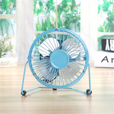 OEM Mini Ventilatore Da Tavolo Usb Con 4 Pale In Metallo, Nero OEM Mini Ventilatore Da Tavolo Usb Con 4 Pale In Metallo, Nero