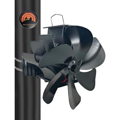 Neptune Ventilatore Per Stufa A Legna, 6 Pale In Lega Di Alluminio Di Alta Qualità, Risparmio Energetico, Non Richiede Elettricità, Installazione Magnetica Potente, Funzionamento Silenzioso (25 Db), Con Termo Neptune Ventilatore Per Stufa A Legna, 6 Pale In Lega Di Alluminio Di Alta Qualità, Risparmio Energetico, Non Richiede Elettricità, Installazione Magnetica Potente, Funzionamento Silenzioso (25 Db), Con Termo