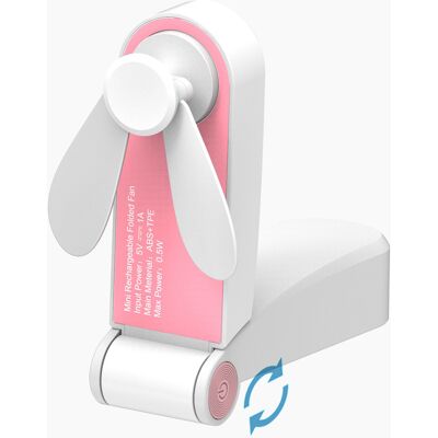 OEM Mini Ventilatore Tascabile Pieghevole Con Ricarica Usb, Portatile Ed Elettrico, Rosa. Un Piccolo Elettrodomestico Creativo. OEM Mini Ventilatore Tascabile Pieghevole Con Ricarica Usb, Portatile Ed Elettrico, Rosa. Un Piccolo Elettrodomestico Creativo.