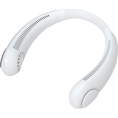 OEM Ventilatore Da Collo Compatto E Senza Pale, Ideale Per Studenti Sportivi, Ricaricabile Tramite Usb, Realizzato In Abs Bianco E Silicone Regolabile. OEM Ventilatore Da Collo Compatto E Senza Pale, Ideale Per Studenti Sportivi, Ricaricabile Tramite Usb, Realizzato In Abs Bianco E Silicone Regolabile.