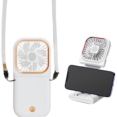 OEM Ventilatore Personale 3 In 1 Con Batteria E Supporto Per Telefono, Pieghevole, 3 Velocità (portatile) OEM Ventilatore Personale 3 In 1 Con Batteria E Supporto Per Telefono, Pieghevole, 3 Velocità (portatile)