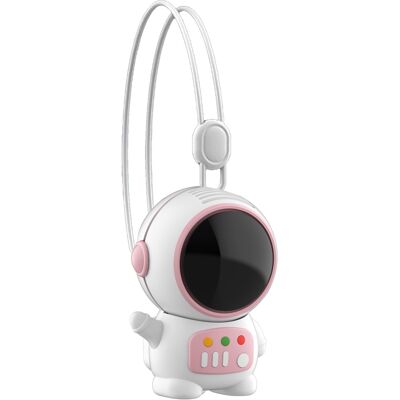OEM Ventilatore Da Collo Portatile Senza Pale A 2 Velocità, Mini Ventilatore Da Appendere, Ricaricabile Tramite Usb, Ventilatore Personale Portatile Per Uso Interno Ed Esterno, Forma Di Astronauta Rosa OEM Ventilatore Da Collo Portatile Senza Pale A 2 Velocità, Mini Ventilatore Da Appendere, Ricaricabile Tramite Usb, Ventilatore Personale Portatile Per Uso Interno Ed Esterno, Forma Di Astronauta Rosa
