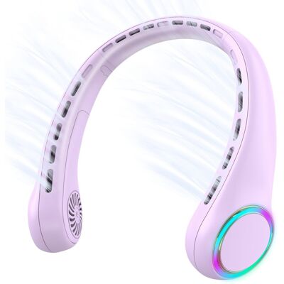 OEM Ventilatore Da Collo Portatile Ricaricabile Tramite Usb, Silenzioso E Appendibile Per Lo Sport, Con Luci Colorate, Piccolo Ventilatore Senza Pale OEM Ventilatore Da Collo Portatile Ricaricabile Tramite Usb, Silenzioso E Appendibile Per Lo Sport, Con Luci Colorate, Piccolo Ventilatore Senza Pale