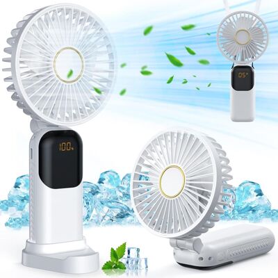 OEM Mini Ventilatore Portatile, Piccolo Ventilatore Tascabile Ricaricabile Tramite Usb, 5 Velocità Con Base, Ventilatore Portatile Pieghevole E Silenzioso Per Ufficio Ed Esterno (bianco) OEM Mini Ventilatore Portatile, Piccolo Ventilatore Tascabile Ricaricabile Tramite Usb, 5 Velocità Con Base, Ventilatore Portatile Pieghevole E Silenzioso Per Ufficio Ed Esterno (bianco)