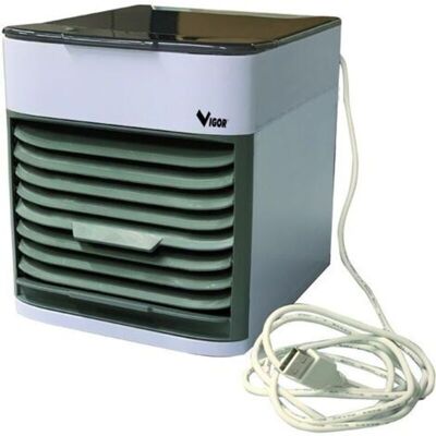 Vigor 99260-15 Windy Raffreddatore Portatile 3in1 Raffrescamento Umidificazione Purificazione Usb 600 Ml 3 Velocita' Led Multicolore Vigor 99260-15 Windy Raffreddatore Portatile 3in1 Raffrescamento Umidificazione Purificazione Usb 600 Ml 3 Velocita' Led Multicolore