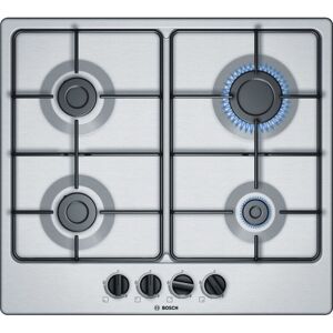 Bosch - Serie 4 Pgp6b5b85 Piano Cottura Acciaio Da Incasso 58 Cm Gas 4 Fornelli Bosch - Serie 4 Pgp6b5b85 Piano Cottura Acciaio Da Incasso 58 Cm Gas 4 Fornelli