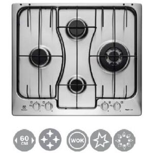 Electrolux - Rgg6243lox Nero, Acciaio Inossidabile Da Incasso Gas 4 Fornello(i) Electrolux - Rgg6243lox Nero, Acciaio Inossidabile Da Incasso Gas 4 Fornello(i)