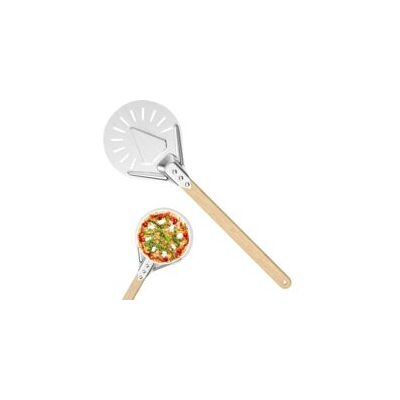 OEM Pala Per Pizza Forata Da 7 Pollici, Spatola Rotonda In Alluminio Anodizzato Duro, Resistente Alle Alte Temperature Per La Cottura In Forno Di Pizze E Pane Fatti In Casa - Crezuo OEM Pala Per Pizza Forata Da 7 Pollici, Spatola Rotonda In Alluminio Anodizzato Duro, Resistente Alle Alte Temperature Per La Cottura In Forno Di Pizze E Pane Fatti In Casa - Crezuo