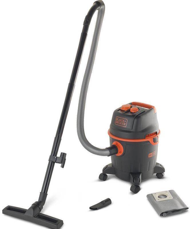 Black & Decker Aspiratore Solidi e Liquidi Black+Decker BXVC20PTE (Potenza assorbita 1200 w, Capacità fusto 20 l)