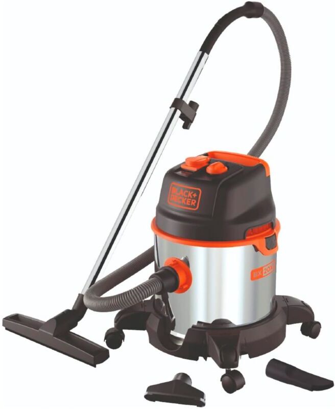 Black & Decker Aspiratore Solidi e Liquidi BXVC20XTE con Presa Elettroutensili (1400 w, 20 l)