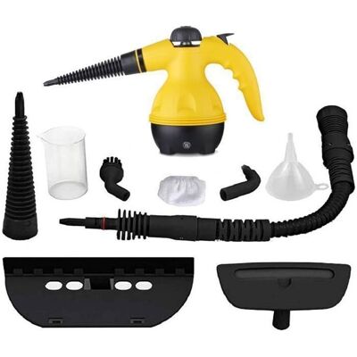 LIIYIELA Pulitori A Vapore Portatili, 350 Ml, 1000 W, Set 9 In 1 Per La Pulizia Domestica. LIIYIELA Pulitori A Vapore Portatili, 350 Ml, 1000 W, Set 9 In 1 Per La Pulizia Domestica.