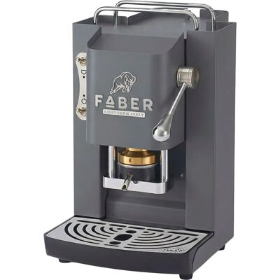 Faber Macchina Da Caffè Pro Deluxe Gray Daytona Chrom Serbatoio Vetro Riduzione Rumore Faber Macchina Da Caffè Pro Deluxe Gray Daytona Chrom Serbatoio Vetro Riduzione Rumore
