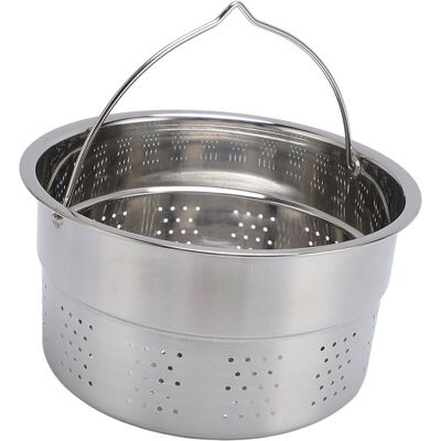 VISTRECK Pentola Per La Cottura A Vapore Per Cestello Del Robot Da Cucina Tm5 Tm6, Utensile Da Cucina In Acciaio Inox. VISTRECK Pentola Per La Cottura A Vapore Per Cestello Del Robot Da Cucina Tm5 Tm6, Utensile Da Cucina In Acciaio Inox.