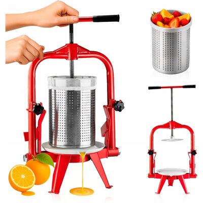 OEM Pressa Per Frutta Con Telaio, Capacità 9 Litri - Diametro 21 Cm OEM Pressa Per Frutta Con Telaio, Capacità 9 Litri - Diametro 21 Cm