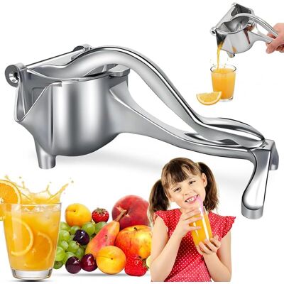 JALLERIA Spremiagrumi Manuale In Alluminio, Estrattore Di Succo Con Impugnatura Ergonomica, Pressa Per Frutta Fai-da-te Per Arance/limoni/frutta, Spremiagrumi Manuale Per Cucina, Bar, Juice Bar JALLERIA Spremiagrumi Manuale In Alluminio, Estrattore Di Succo Con Impugnatura Ergonomica, Pressa Per Frutta Fai-da-te Per Arance/limoni/frutta, Spremiagrumi Manuale Per Cucina, Bar, Juice Bar