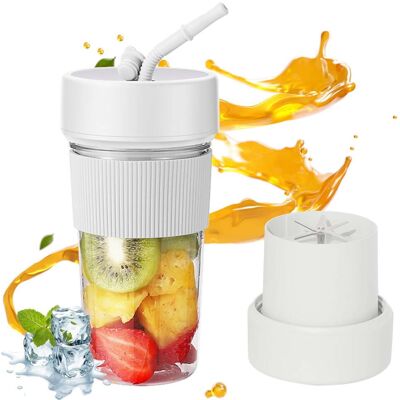 OEM Spremiagrumi Elettrico Portatile Di Piccole Dimensioni Con Cannuccia, Frullatore Per Frutta Ricaricabile, Piccolo Spremiagrumi Per Interni/esterni (bianco) OEM Spremiagrumi Elettrico Portatile Di Piccole Dimensioni Con Cannuccia, Frullatore Per Frutta Ricaricabile, Piccolo Spremiagrumi Per Interni/esterni (bianco)