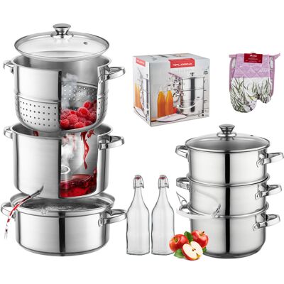 OEM Set Juicy: Spremiagrumi Da 5 Litri Con Bottiglie E Accessori. OEM Set Juicy: Spremiagrumi Da 5 Litri Con Bottiglie E Accessori.