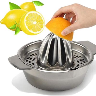 RICEEL Spremiagrumi In Acciaio Inox, Estrattore Di Succo Con Ciotola Per Succo D'Arancia E Limone Fatto In Casa RICEEL Spremiagrumi In Acciaio Inox, Estrattore Di Succo Con Ciotola Per Succo D'Arancia E Limone Fatto In Casa