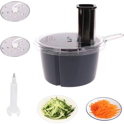 Neptune Affettatrice Per Verdure Per Tm5 Tm6, Accessorio Per Robot Da Cucina, Con 2 Affettatrici, Robot Da Cucina, Grattugia Elettrica, In Acciaio Inox E Abs, Per Diversi Tipi Di Verdure Neptune Affettatrice Per Verdure Per Tm5 Tm6, Accessorio Per Robot Da Cucina, Con 2 Affettatrici, Robot Da Cucina, Grattugia Elettrica, In Acciaio Inox E Abs, Per Diversi Tipi Di Verdure