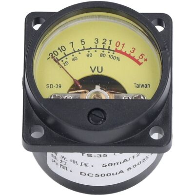 VISTRECK Vu Meter Livello Di Volume Dell'amplificatore A Prova Di Vibrazione Statica Con Retroilluminazione Per Studio Di Registrazione Altoparlante Domestico 50 Ma 12 V VISTRECK Vu Meter Livello Di Volume Dell'amplificatore A Prova Di Vibrazione Statica Con Retroilluminazione Per Studio Di Registrazione Altoparlante Domestico 50 Ma 12 V