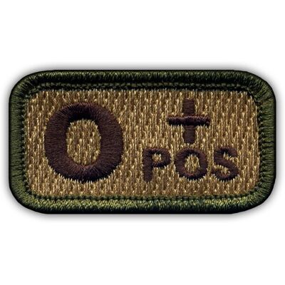OEM Patchion Gruppo Sanguigno 0 "pos" Multitan - Retro Autoadesivo - Toppa/distintivo/emblema Ricamato OEM Patchion Gruppo Sanguigno 0 "pos" Multitan - Retro Autoadesivo - Toppa/distintivo/emblema Ricamato