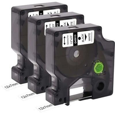 OEM Nastro Di Ricambio Compatibile Dymo D1 45013 S0720530 (12 Mm X 7 M) - Nastro Nero Su Bianco Con Dymo Label Manager 160 200 210d 280 360d 420p 450d OEM Nastro Di Ricambio Compatibile Dymo D1 45013 S0720530 (12 Mm X 7 M) - Nastro Nero Su Bianco Con Dymo Label Manager 160 200 210d 280 360d 420p 450d