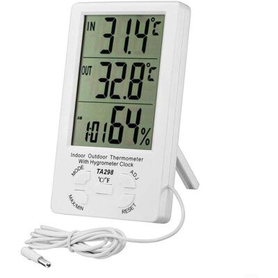 OEM Termometro-igrometro Digitale, Termometro Digitale Lcd Con Sonda, Igrometro Per Uso Interno Ed Esterno, Misuratore Di Temperatura E Umidità, Tester Per Sensori Per Frigorifero, Ufficio, Acquario OEM Termometro-igrometro Digitale, Termometro Digitale Lcd Con Sonda, Igrometro Per Uso Interno Ed Esterno, Misuratore Di Temperatura E Umidità, Tester Per Sensori Per Frigorifero, Ufficio, Acquario