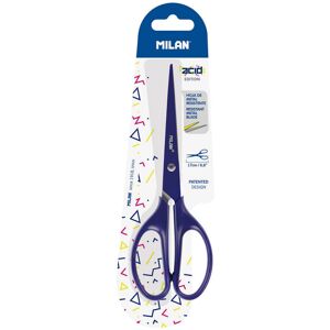 MILAN Blister Di Forbici Da Ufficio Blu Acido 17cm o MILAN Blister Di Forbici Da Ufficio Blu Acido 17cm o