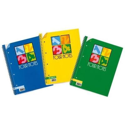 BLASETTI Four Notes Quaderno Per Scrivere Multicolore BLASETTI Four Notes Quaderno Per Scrivere Multicolore
