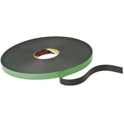 Nastro in schiuma biadesivo 3M 9508B - Nero - 19mm x 66m Nastro in schiuma biadesivo 3M 9508B - Nero - 19mm x 66m