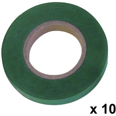 SATURNIA Nastro Per Legare 11 X 0,15 Mm. X 26 Metri Verde (confezione 10 Rotoli) - SATURNIA Nastro Per Legare 11 X 0,15 Mm. X 26 Metri Verde (confezione 10 Rotoli) -