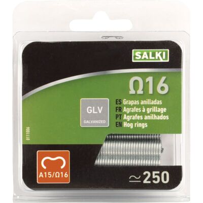 DESA Blister Da 250 Pezzi - Graffette Omega 16 Plastificate Verdi DESA Blister Da 250 Pezzi - Graffette Omega 16 Plastificate Verdi