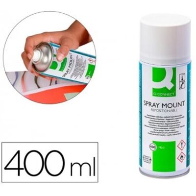 LIDERPAPEL Pegamento Q-connect Spray Quick Mount Adhesivo Reposicionable 400 Ml LIDERPAPEL Pegamento Q-connect Spray Quick Mount Adhesivo Reposicionable 400 Ml