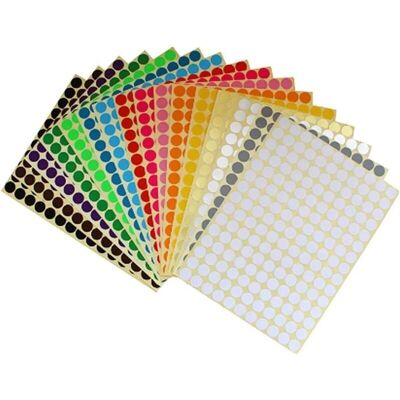 OEM Etichette Autoadesive Colorate, Adesivi Rotondi Da 10 Mm, 16 Colori, Adesivi Rotondi Assortiti, Adesivi Carini, Calendario, Per Ufficio -crezuo OEM Etichette Autoadesive Colorate, Adesivi Rotondi Da 10 Mm, 16 Colori, Adesivi Rotondi Assortiti, Adesivi Carini, Calendario, Per Ufficio -crezuo