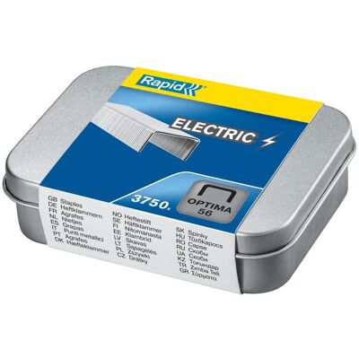 Rapid Graffette Optima N. 56 22/6 Zincate - Scatola Da 3750-. - Rapid Graffette Optima N. 56 22/6 Zincate - Scatola Da 3750-. -