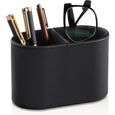 OEM Portapenne Da Scrivania In Similpelle, Piccolo Contenitore Per Telecomandi, Organizer Da Scrivania Multifunzionale, Adatto Per Casa, Scuola E Ufficio - Doppio Scomparto (nero) OEM Portapenne Da Scrivania In Similpelle, Piccolo Contenitore Per Telecomandi, Organizer Da Scrivania Multifunzionale, Adatto Per Casa, Scuola E Ufficio - Doppio Scomparto (nero)