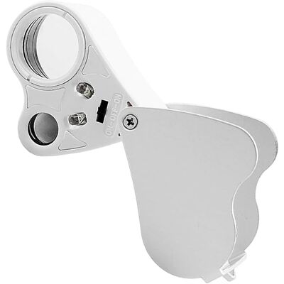 OEM Lente D'Ingrandimento Pieghevole Da Gioielliere Con Luce Led - 30 X 60 Cm - Occhiello Illuminato Per Osservare Gioielli, Pietre Preziose, Orologi, Monete E Francobolli OEM Lente D'Ingrandimento Pieghevole Da Gioielliere Con Luce Led - 30 X 60 Cm - Occhiello Illuminato Per Osservare Gioielli, Pietre Preziose, Orologi, Monete E Francobolli